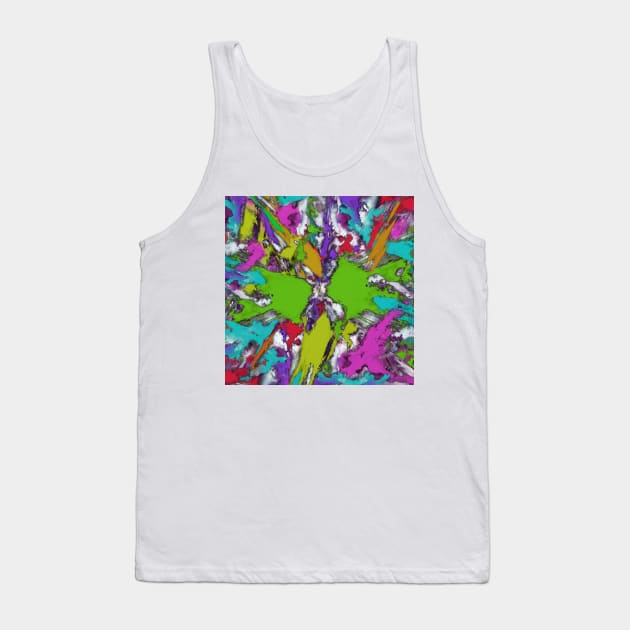 Fractured echoes Tank Top by Keith Mills